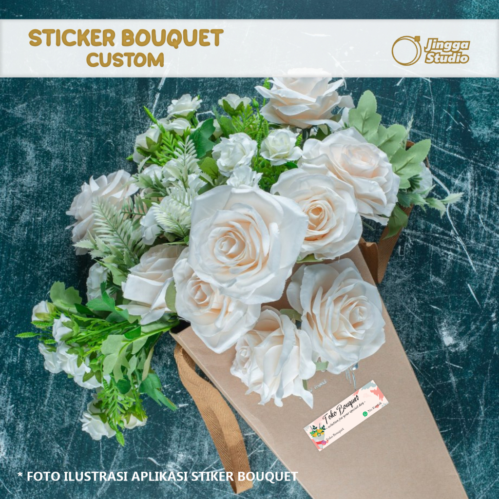 

Stiker Bouquet Custom Stiker Usaha Buket