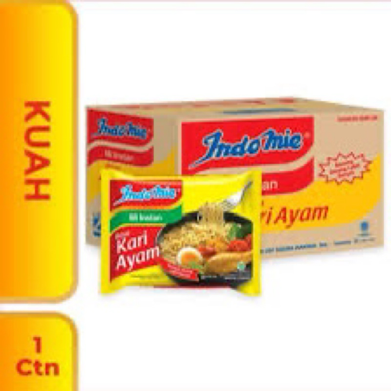 

Mie Instant Indomie Kuah Kari Ayam 1 Dus 40 Pcs