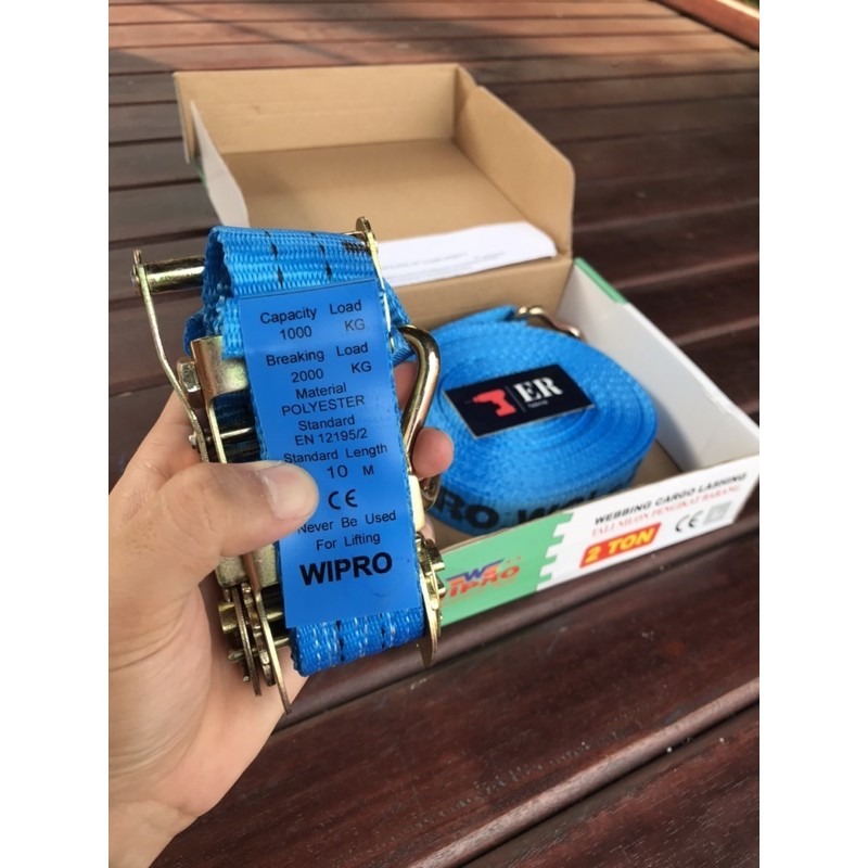 Tali WIPRO 2 Ton 10m Webbing Cargo / Tali Pengikat / Tali Miniatur / Track Belt / Tali Krek