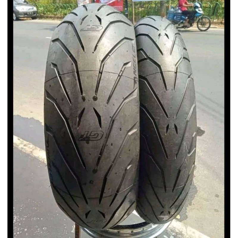 paket ban PIRELLI ANGLE GT 120/60-17&190/55-17 baru stock lama