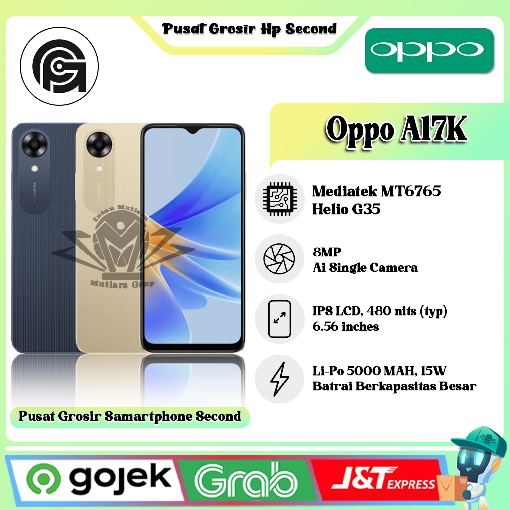 Oppo A17K Ram 3GB Rom 64GB (Second)