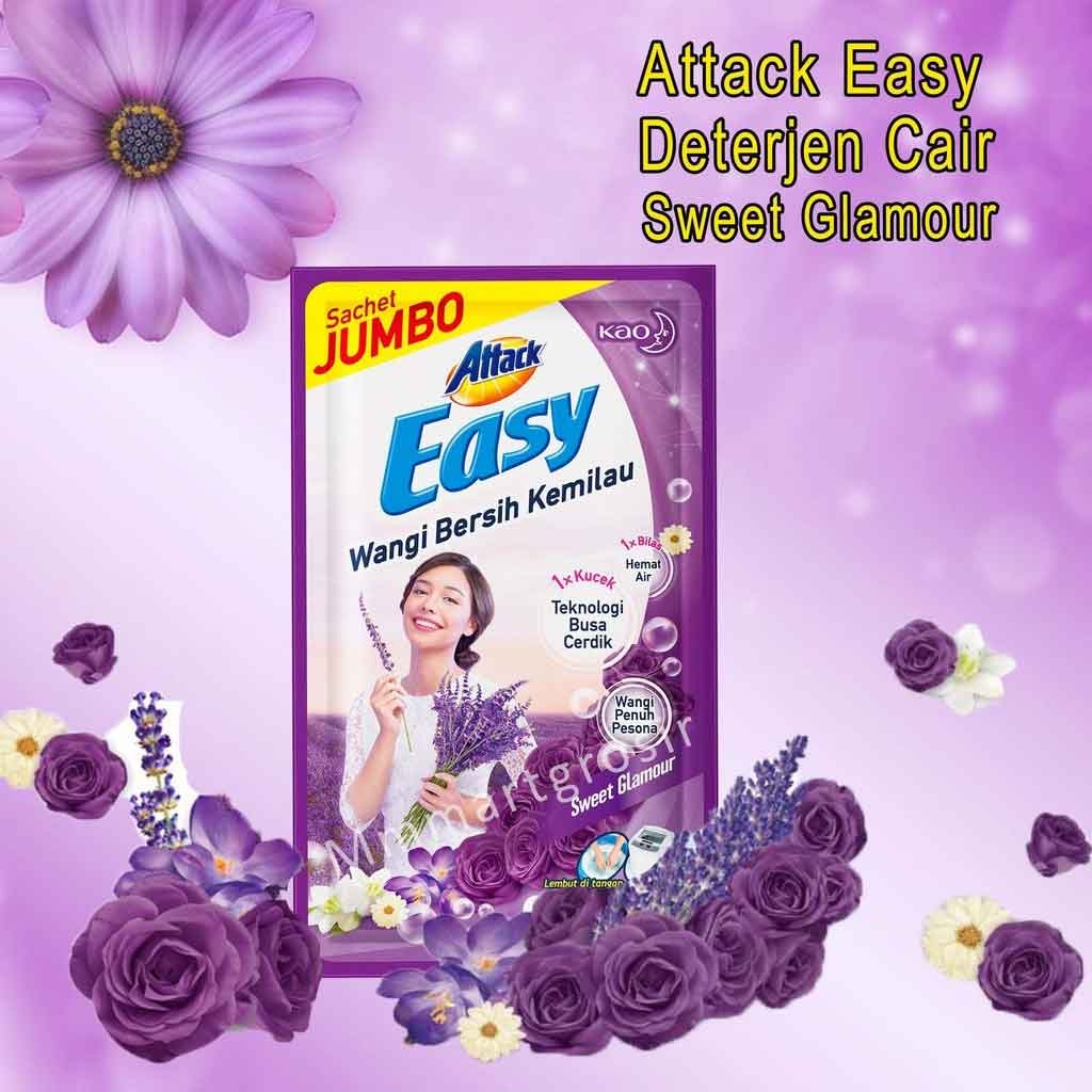 Attack Easy / Deterjen Cair / Sweet Glamour / Sachet 40ml