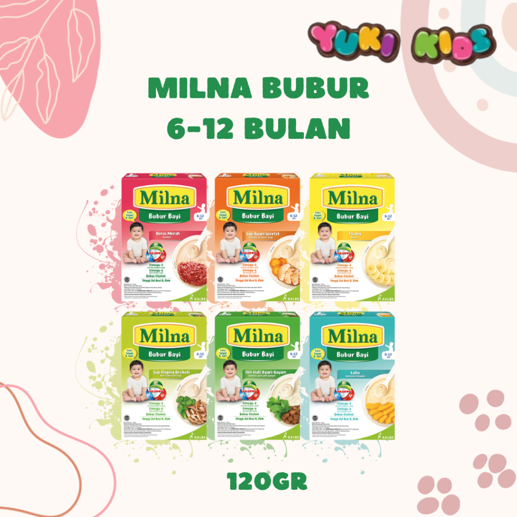 Milna Bubur 6+ 120gr (6-12 Bulan)