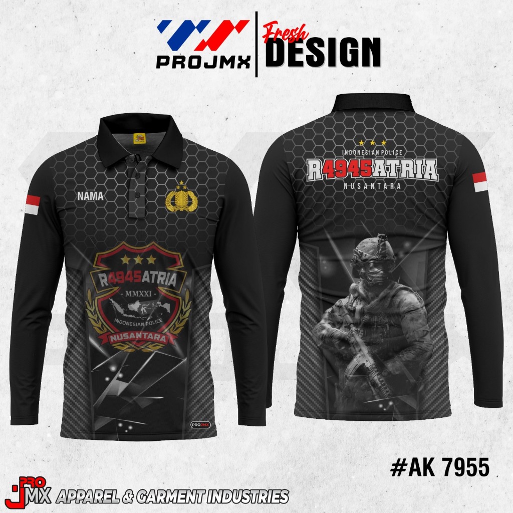 PROJMX - KAOS JERSEY MILITER RAGASATRIA  ( BISA CUSTOM )