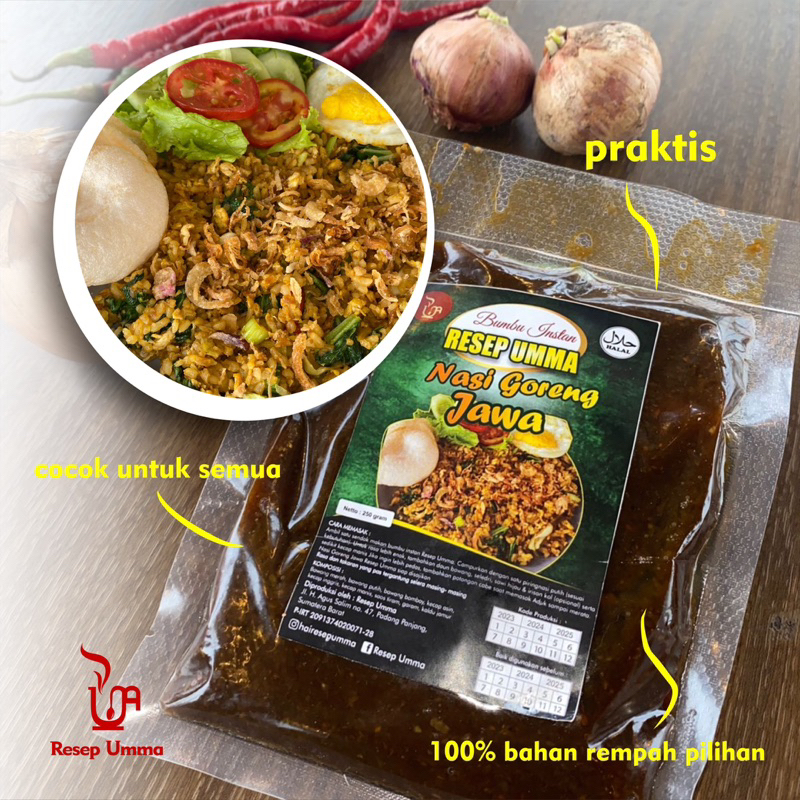 

Bumbu Nasi Goreng Jawa Praktis tinggal aduk!!! Isi 250gr