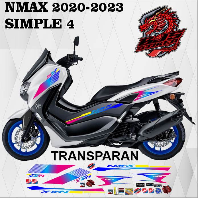 Striping nmax new 2020-2023 - Stiker Decal TRANSPARAN UV NMAX 2020-2023 SIMPLE 4