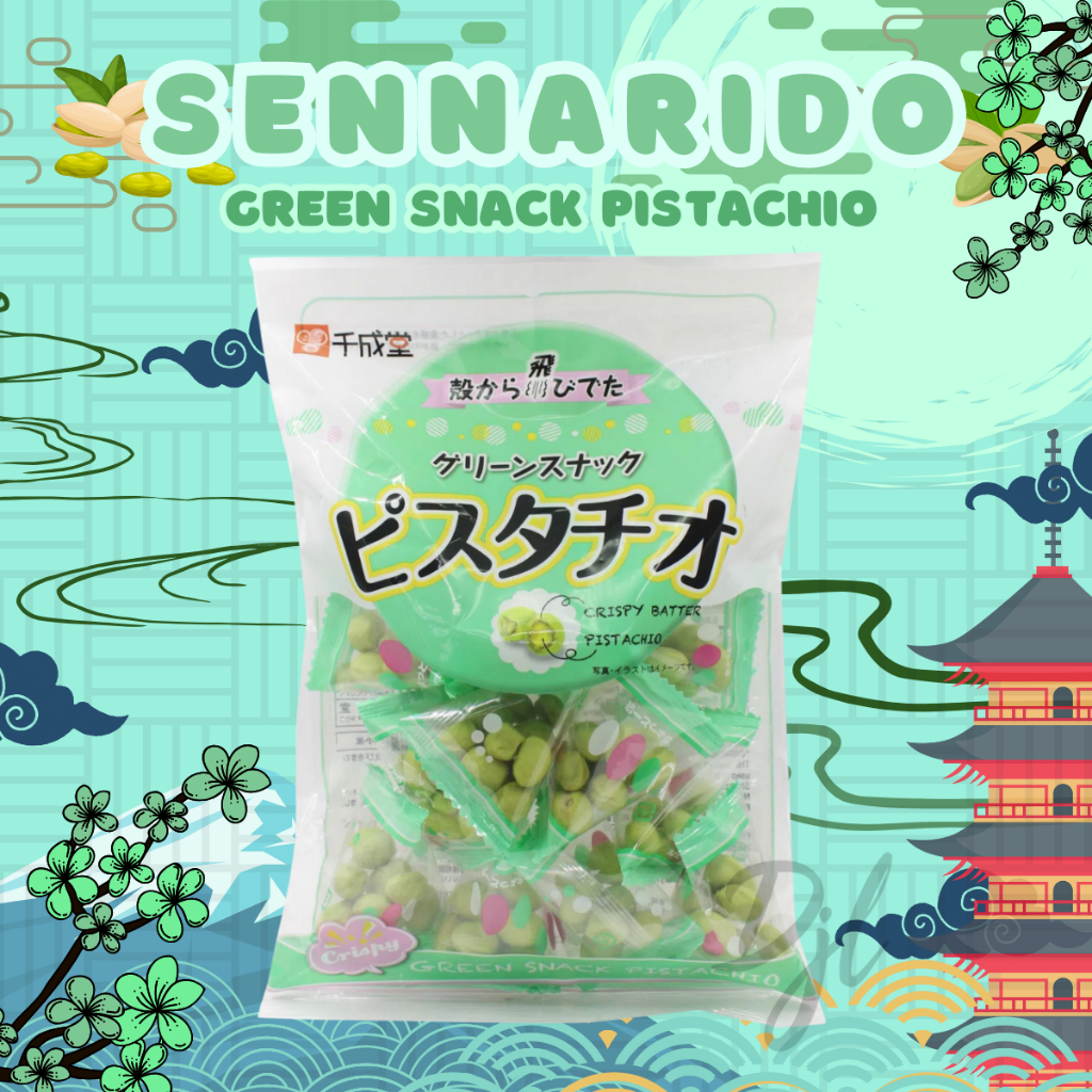 

Sennarido Green Snack Cemilan Ringan Kacang Import 1 Pouch 80g