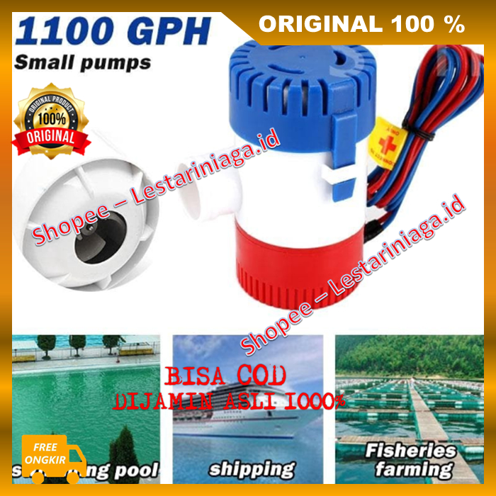 Pompa Air Celup Bilge Pump Pompa DC 12 Volt Submersible Serbaguna ORIGINAL