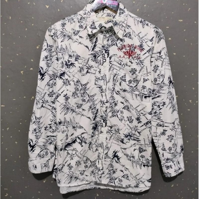 Kemeja Full Print Avirex