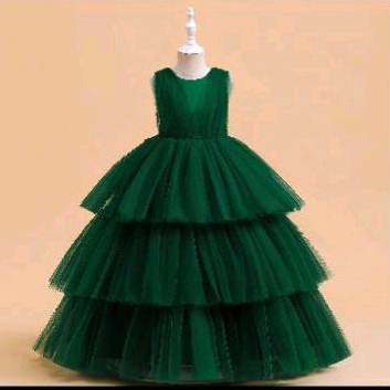 GAUN NATAL / PESTA ANAK PEREMPUAN IMPORT SIMPLE USIA 4-5 TAHUN