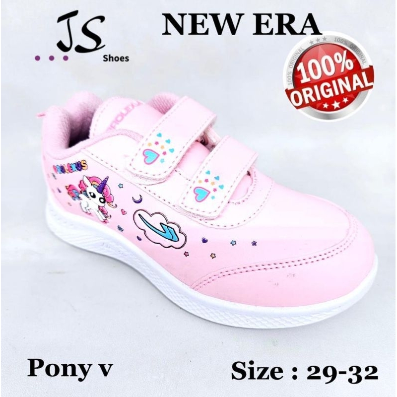 NEW ERA PONY V - SEPATU SNEAKERS SEPATU SEKOLAH ANAK CEWEK MERK NEW ERA ORIGINAL