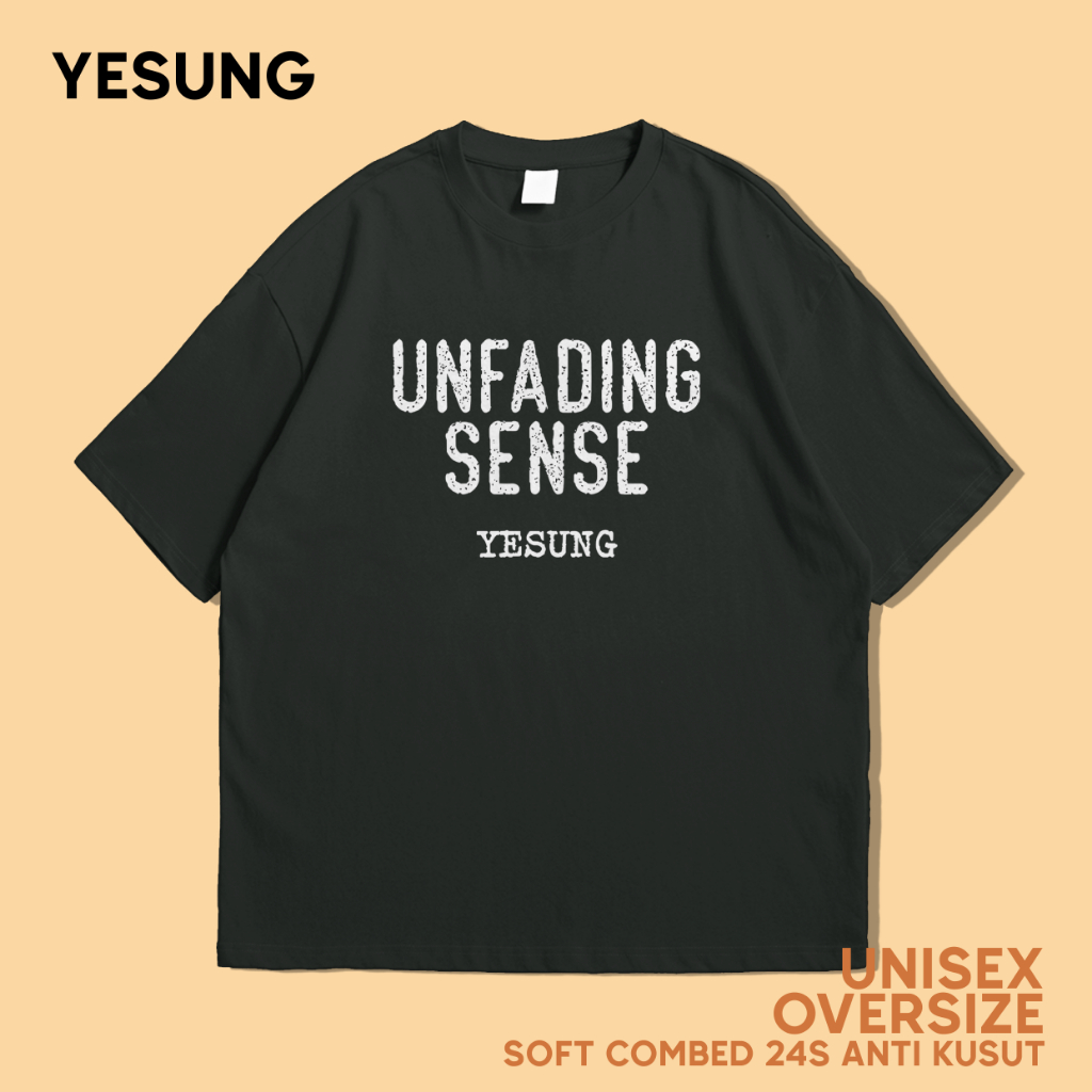 KAOS OVERSIZE SUPER JUNIOR YESUNG ALBUM UNFADING SENSE COMBED 24s PREMIUM UNISEX