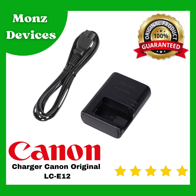 CHARGER ORIGINAL CANON LC-E12 /LCE12 for Eos M50 M200 M100 M10