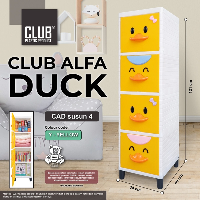 Lemari Pakaian Anak Lemari Baju Plastik Bayi Rak Cabinet CLUB