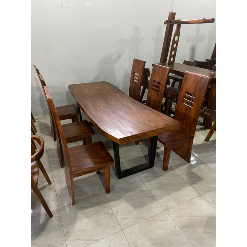 set meja makan kursi blok