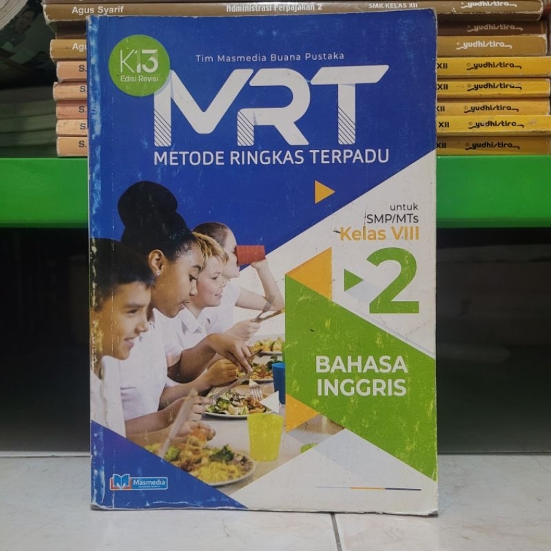 BUKU BEKAS MASMEDIA - MRT BAHASA INGGRIS KELAS 2 SMP K13 REVISI
