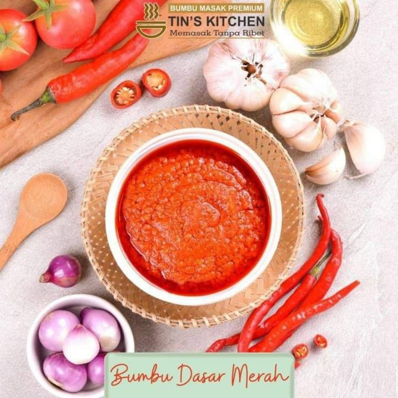 

BUMBU DASAR MERAH TIN'S KITCHEN - bumbu dasar - bumbu merah - bumbu basah