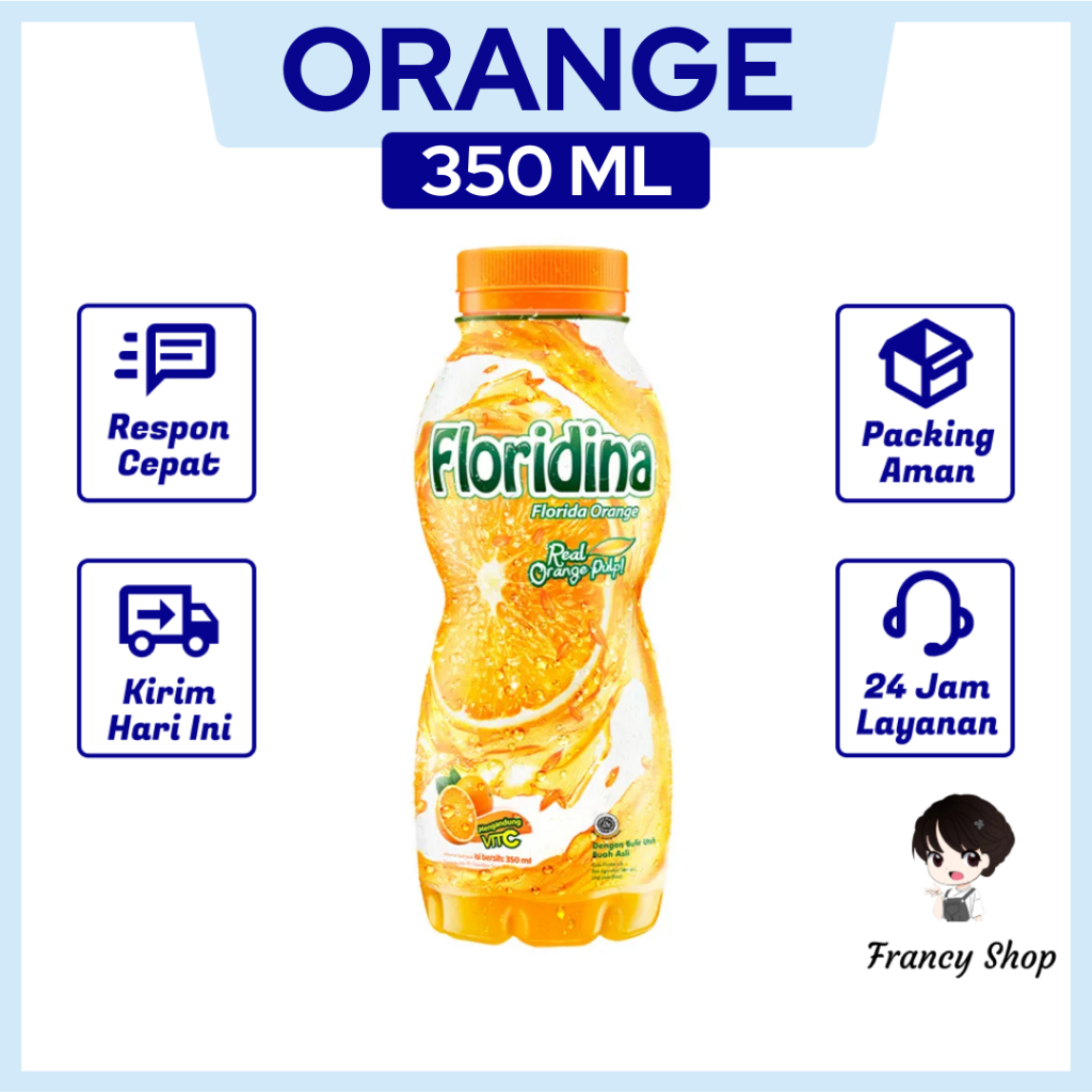 

Floridina Orange Minuman Rasa Jeruk 350 ml
