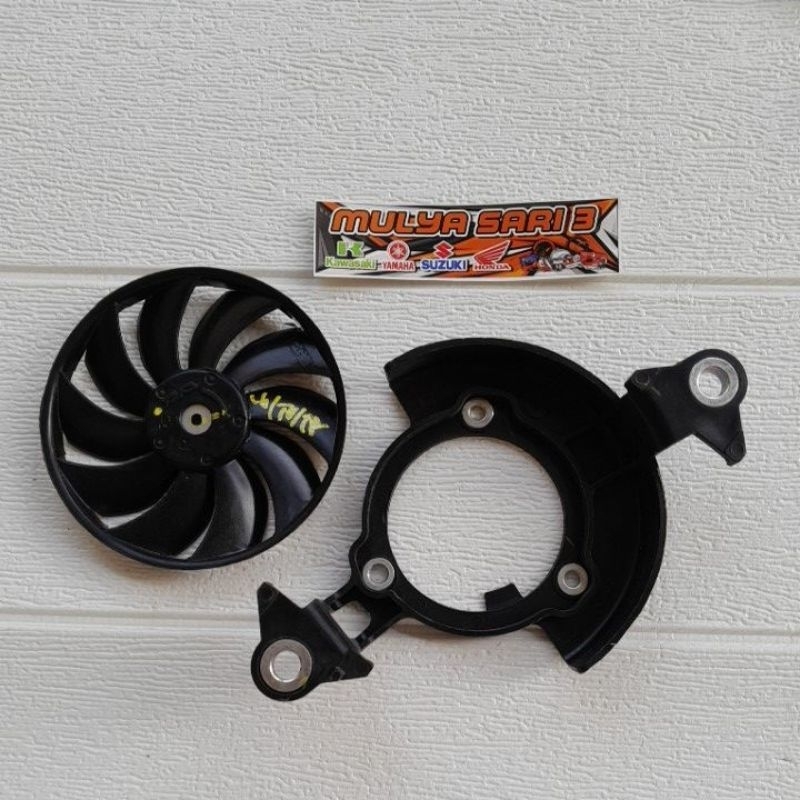 kipas radiator mx king 150 original dudukan dan kipas nya aja