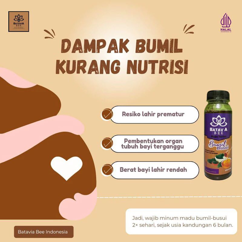 

MADU Bumil/Busui by Batavia Bee solusi untuk para ibu Hamil dan Ibu menyusui 310gr