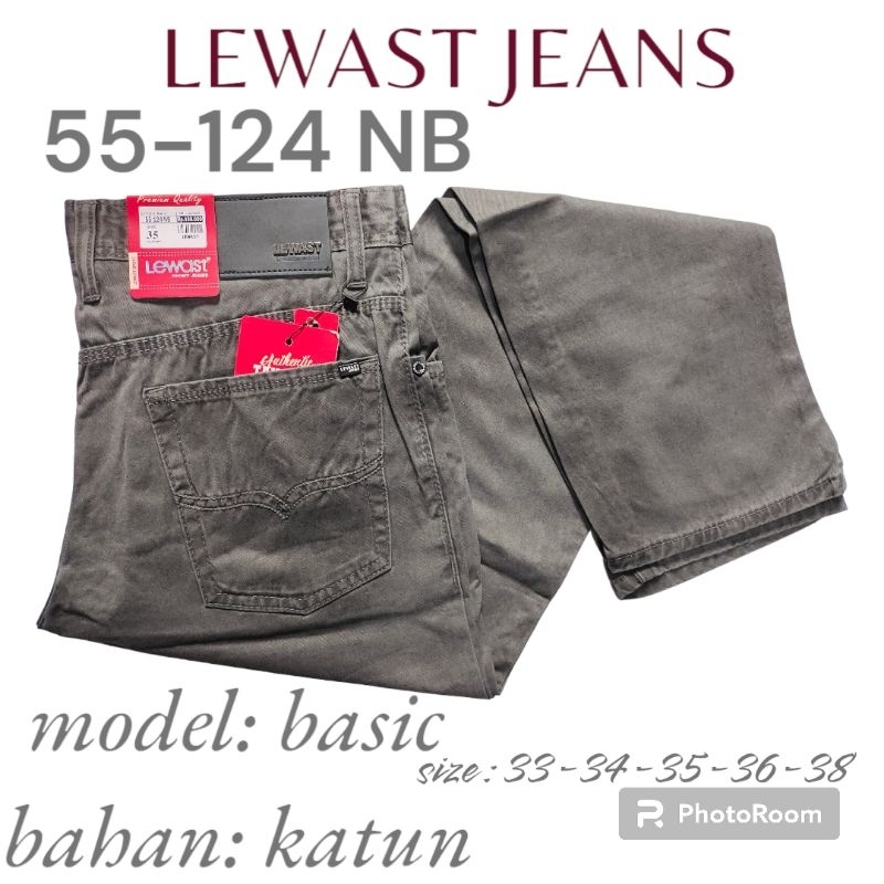 Celana panjang LEWAST JEANS KATUN SIZE 33-34-35+36-38