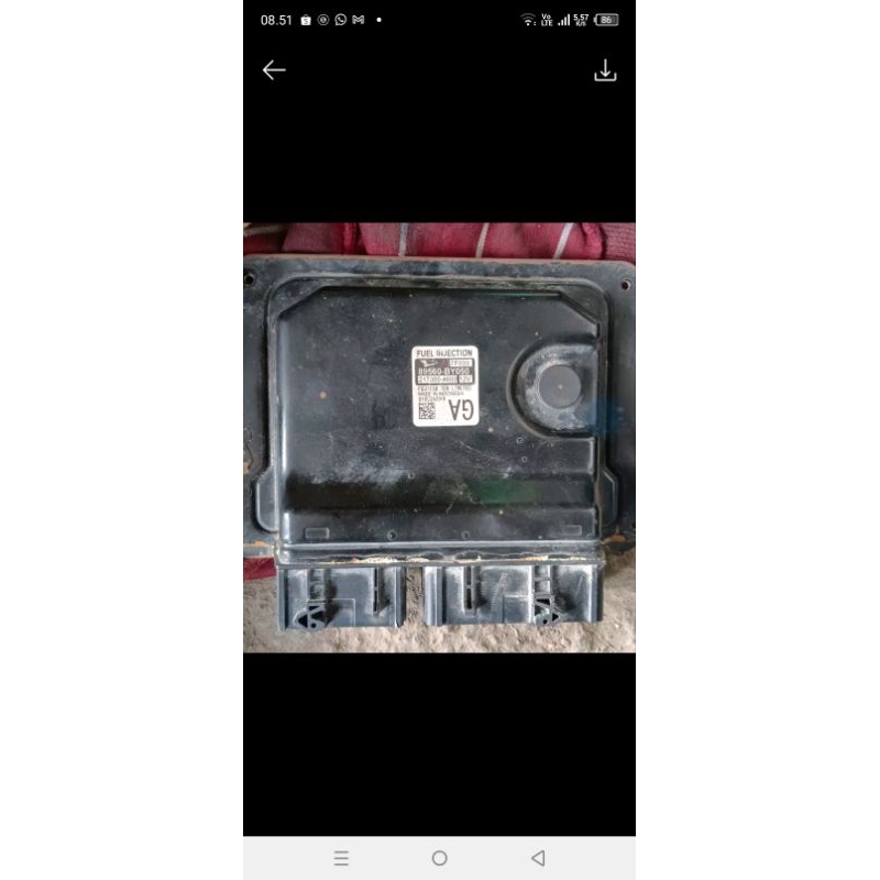 ECU komputer computer Toyota grand New Avanza 89560-BY050 copotan original garansi