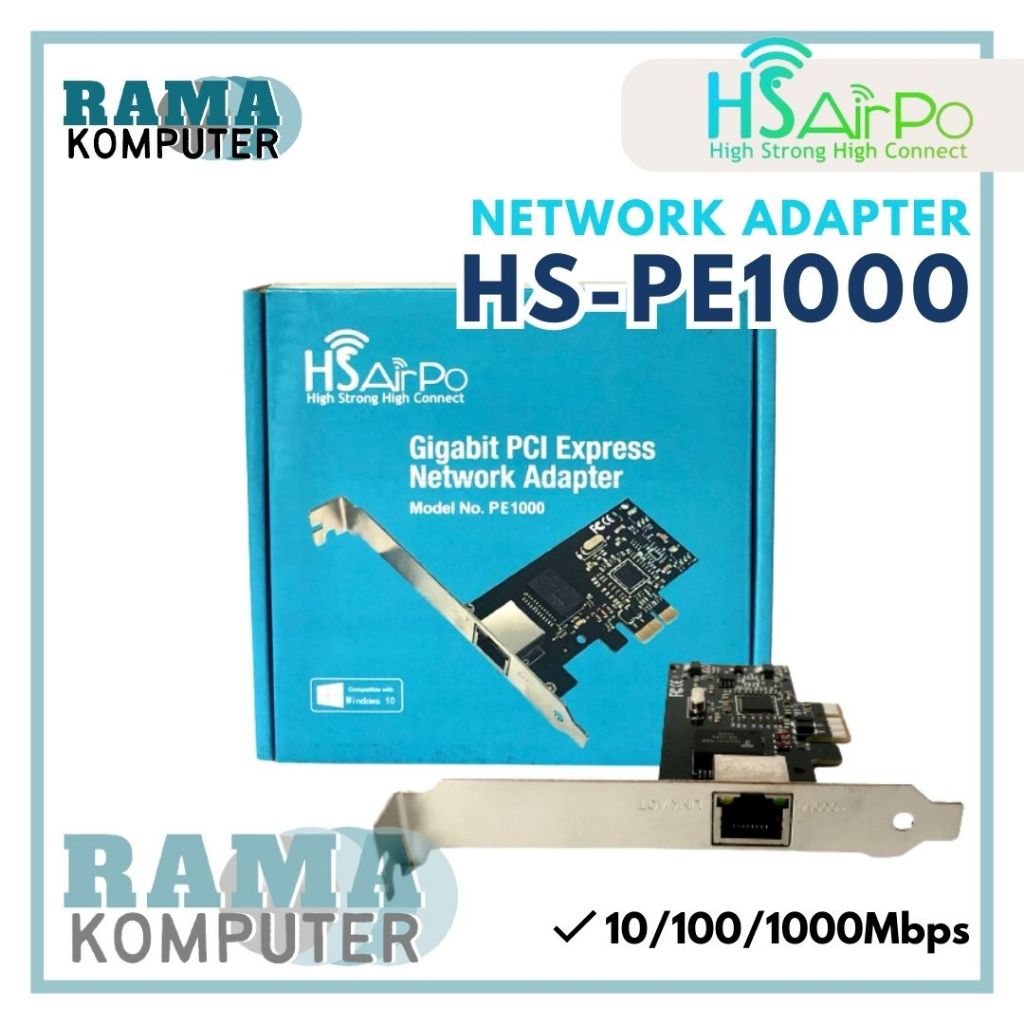 LAN CARD HS AirPo PE1000 GIGABIT PCI E