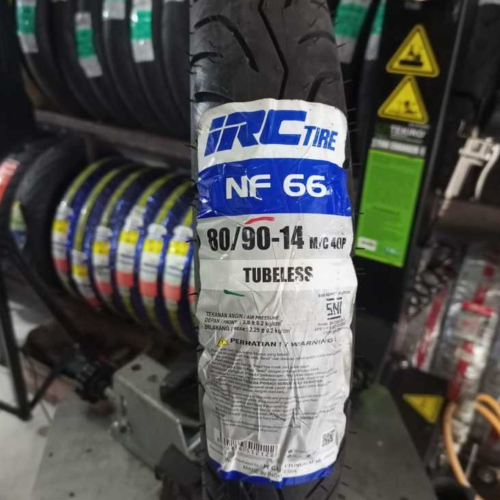 BAN IRC NF66 UKURAN 80/90-14 TUBELESS