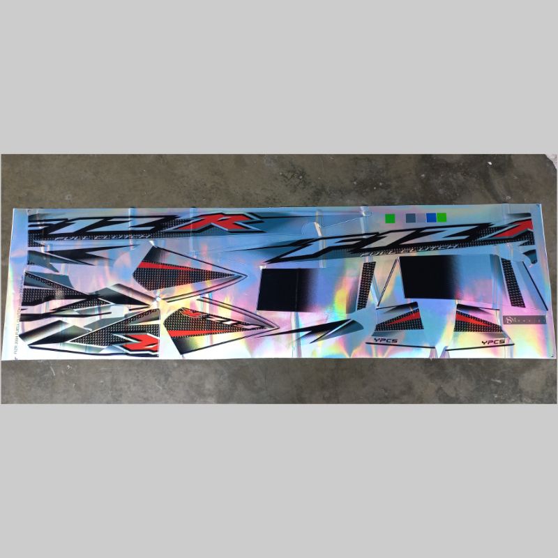Sticker striping fiz r F1 ZR 2004 custom biru putih hitam putih merah putih hologram tahan pernis pr