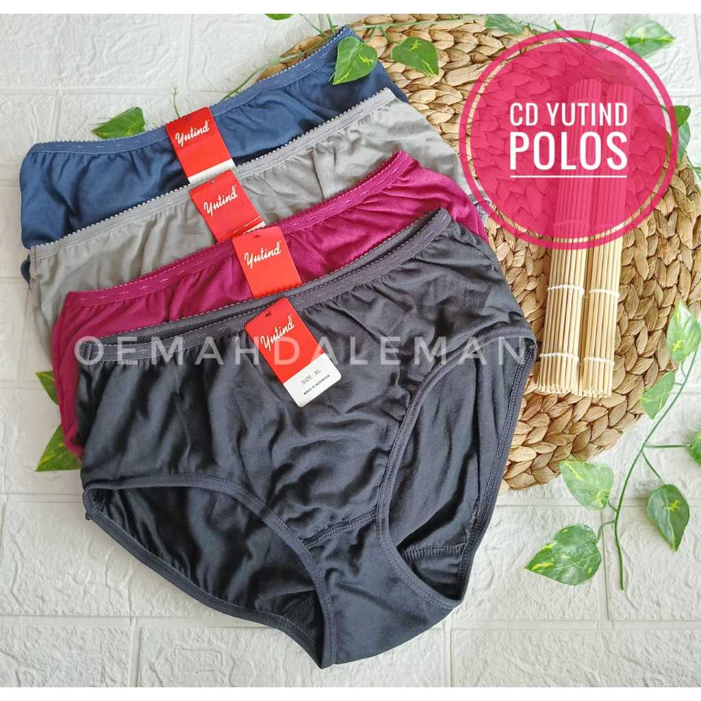 CELANA DALAM YUTIND GELAP - CD YUTIND POLOS - BAJU DALAM WANITA YUTIND SATUAN WARNA ACAK