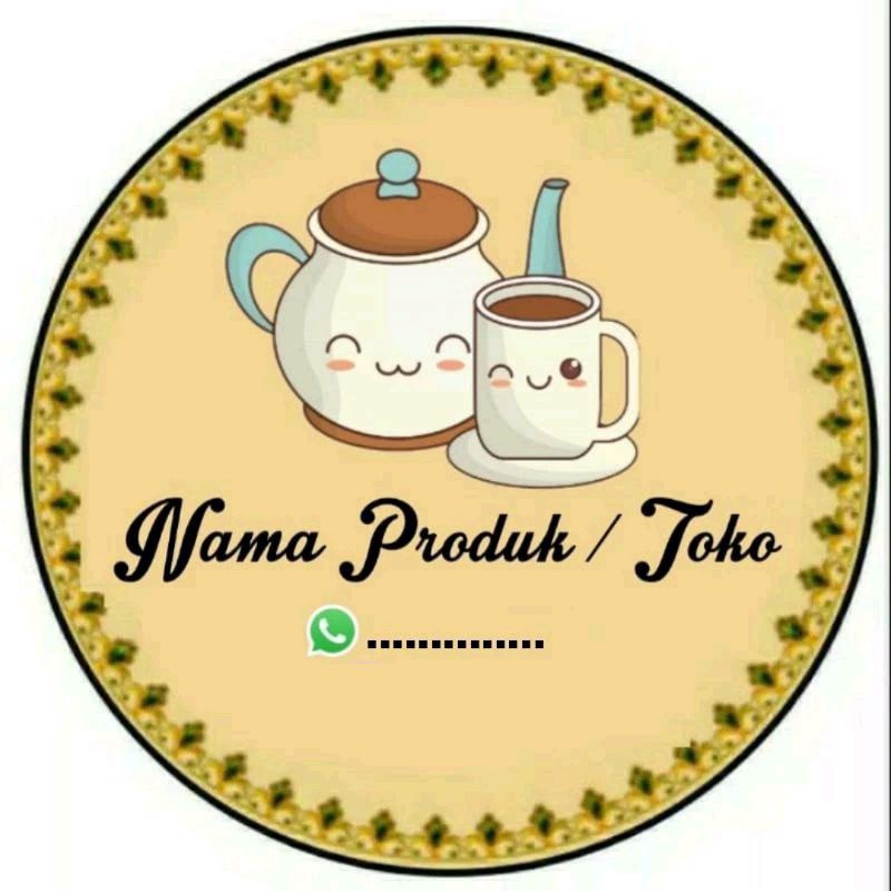 

(Minimal order 100 buah) STIKER PRODUK KEMASAN CEMILAN / SNACK / KUE / CAKE