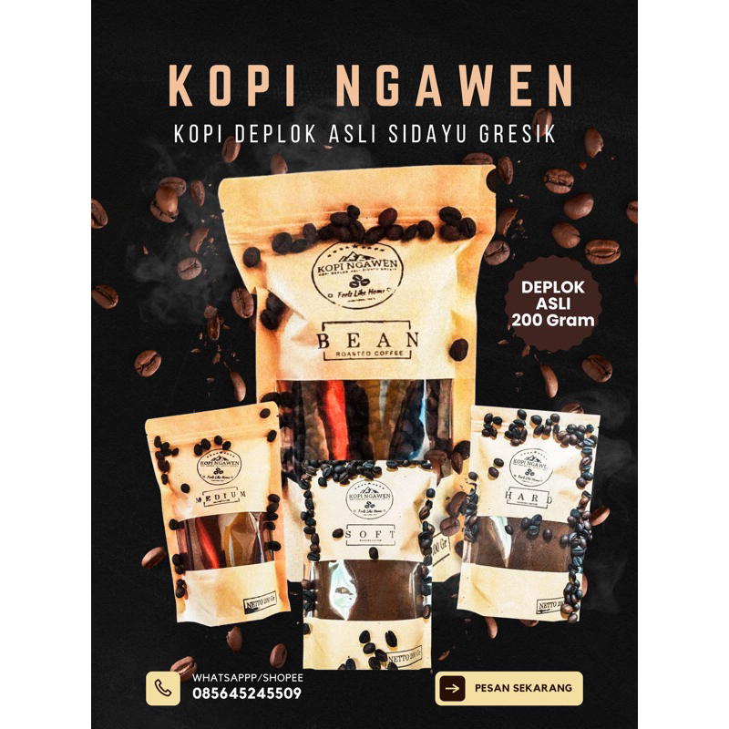 

KOPI BUBUK NGAWEN SIDAYU GRESIK/KOPI DEPLOK/KOPI SIAP SEDUH/MURAH MERIAH