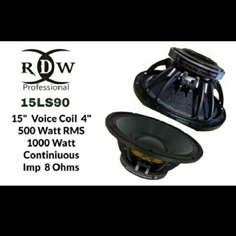 Speaker komponen RDW 15LS90 15inch