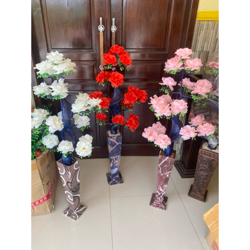 Bunga mawar artifisial sudut ruangan - Mawar 22