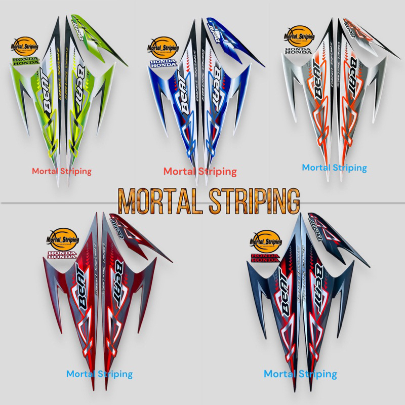 STIKER STRIPING HONDA BEAT KARBU TAHUN 2011 2012 LIS ORI STANDAR