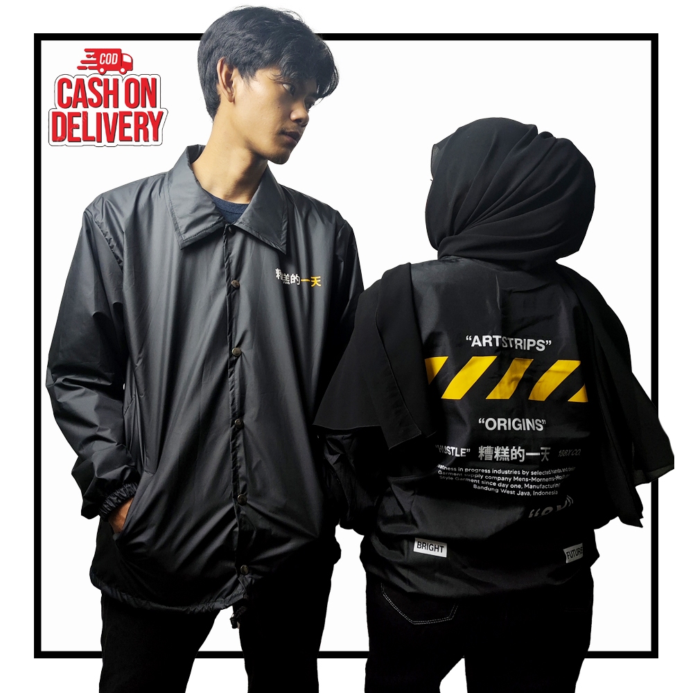 BISA COD | Coach Japan Artstrips | Coach jacket Pria | Coach Jacket kekinian