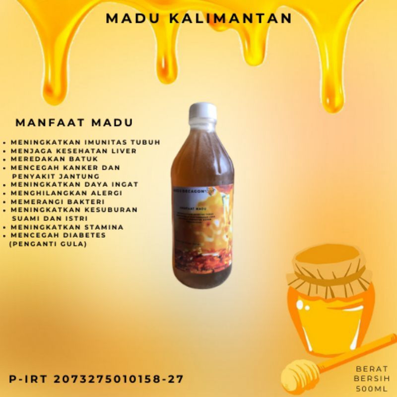 

Madu super kalimantan 100% madu asli ukuran 500ml