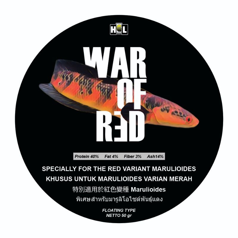 Pelet Ikan Channa Marulioides Red Predator