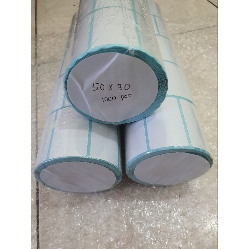 

Label Thermal Barcode 50x30mm 1000 1 Line / KERTAS STIKER LABEL THERMAL 50X30MM