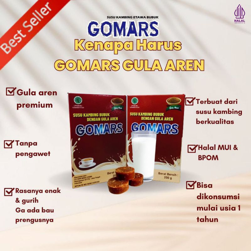 

Susu Kambing Etawa Gula Aren Bubuk GOMARS 200gr Termurah