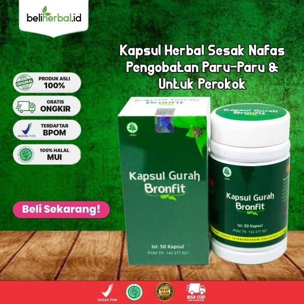 GURAH BRONFIT Kapsul HERBAL Untuk Pernafasan