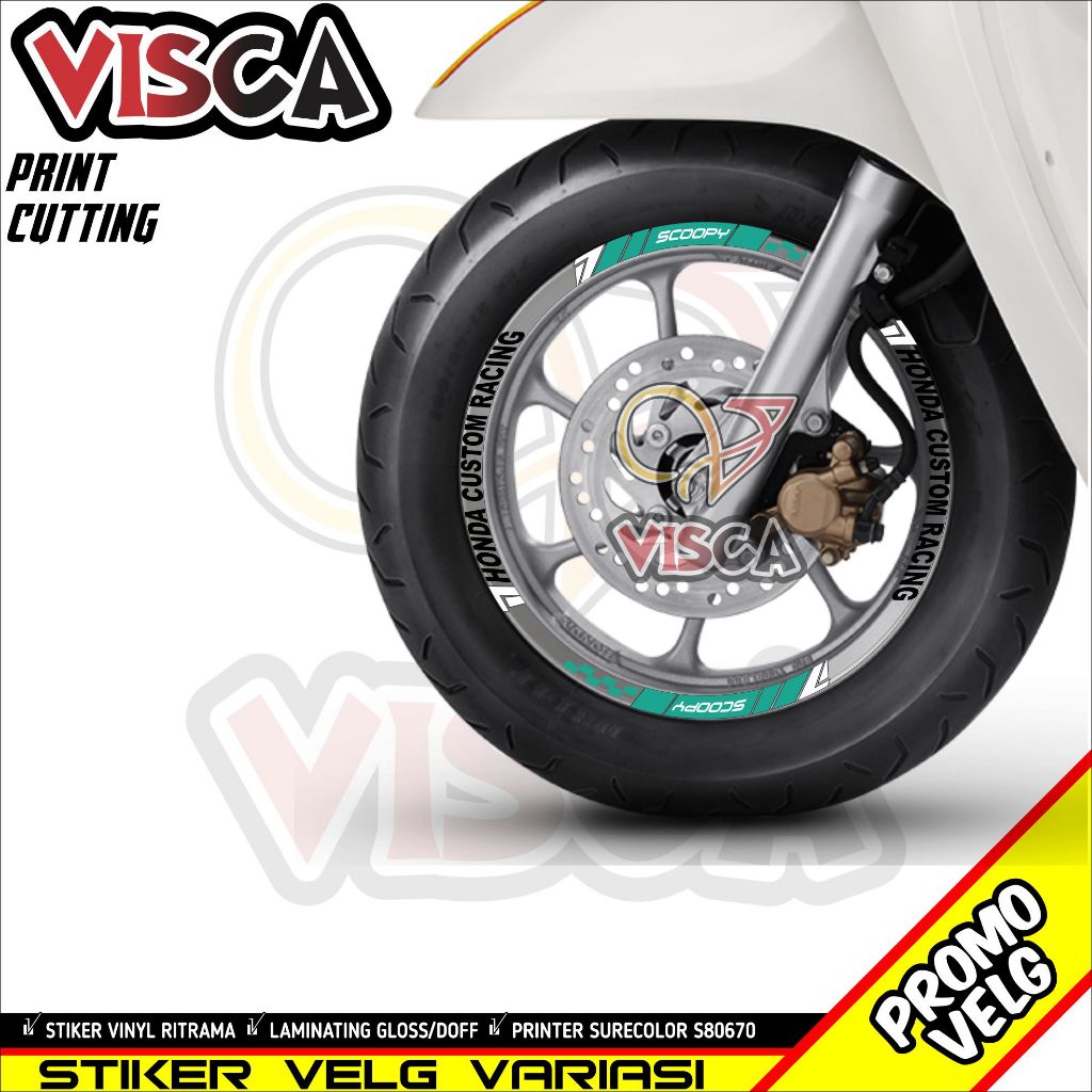 Stiker Velg List Velg Motor Stiker Velg Scoopy Ring 12 Motif Honda 2