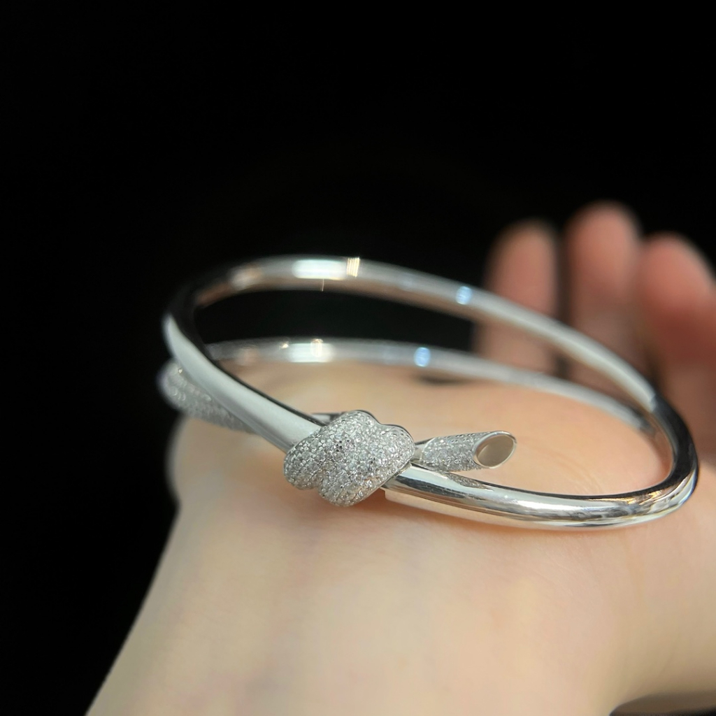 【17K / 750 emas asli ] Gelang Knot Tali