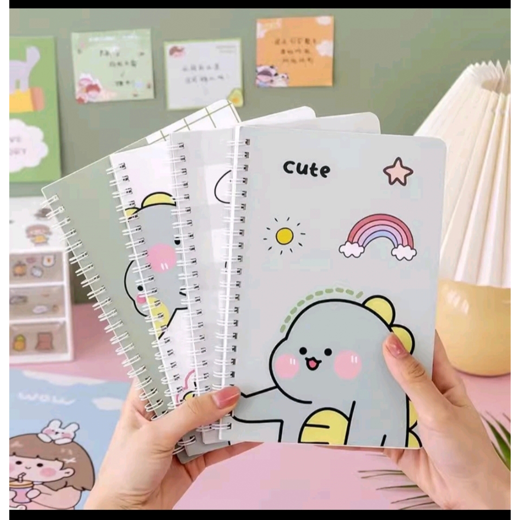 

Buku tulis binder / memo buku / catatan harian/ diary berkarakter ukuran A5