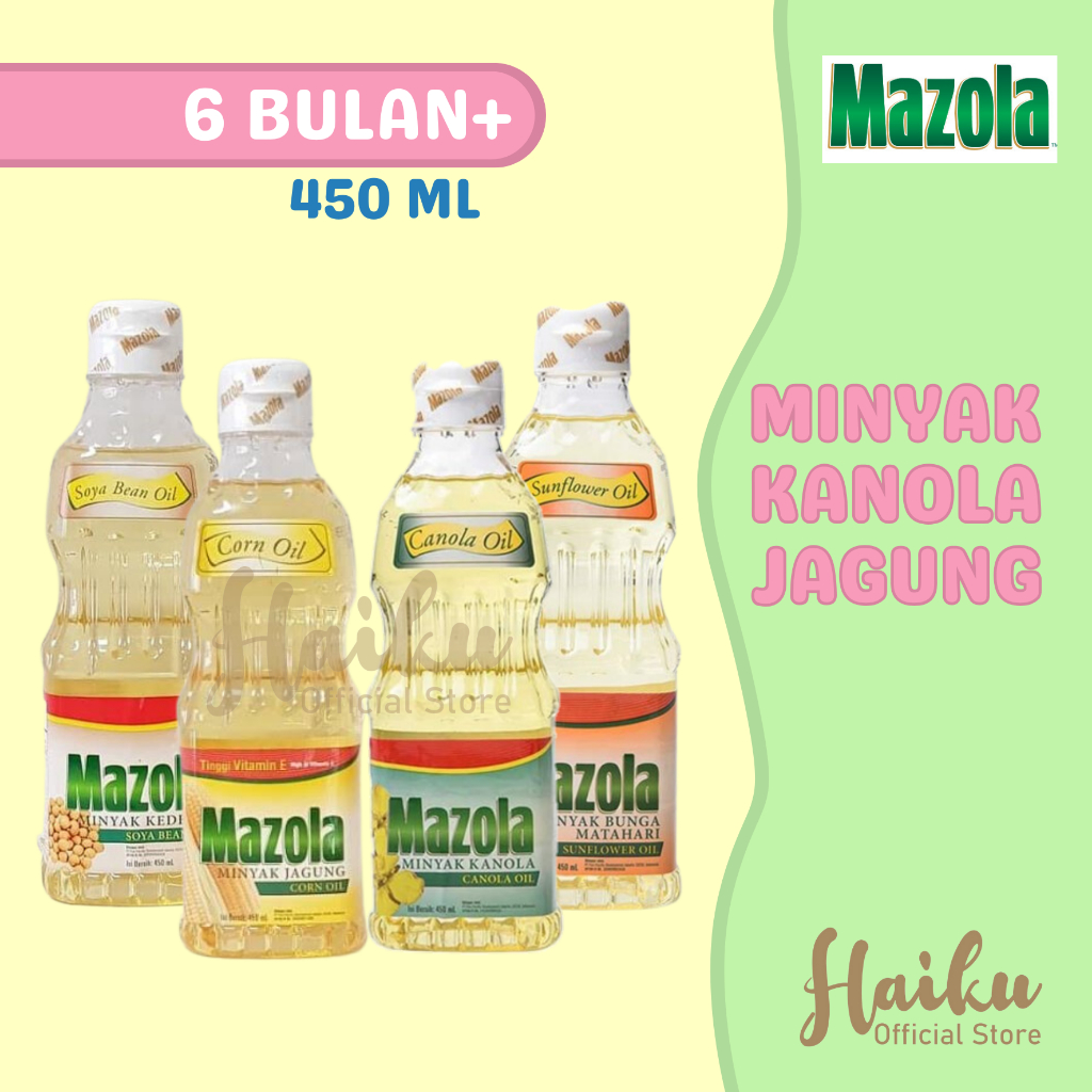 

Mazola Canola oil 450 ml / Mazola Corn Oil 450 ml / minyak mpasi / minyak sehat
