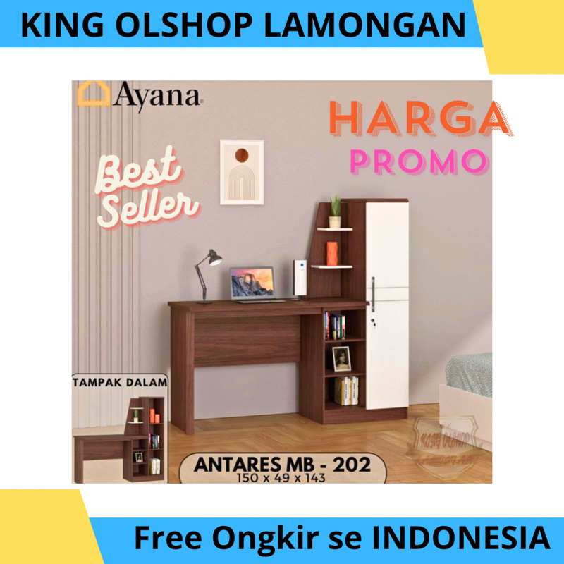 Lemari Meja Belajar Minimalis Ayana Antares MB 202 [LAMONGAN]