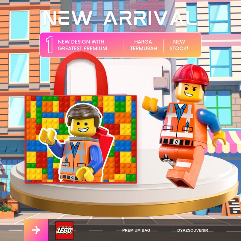 

Tas Ulang Tahun Lego New Goodiebag