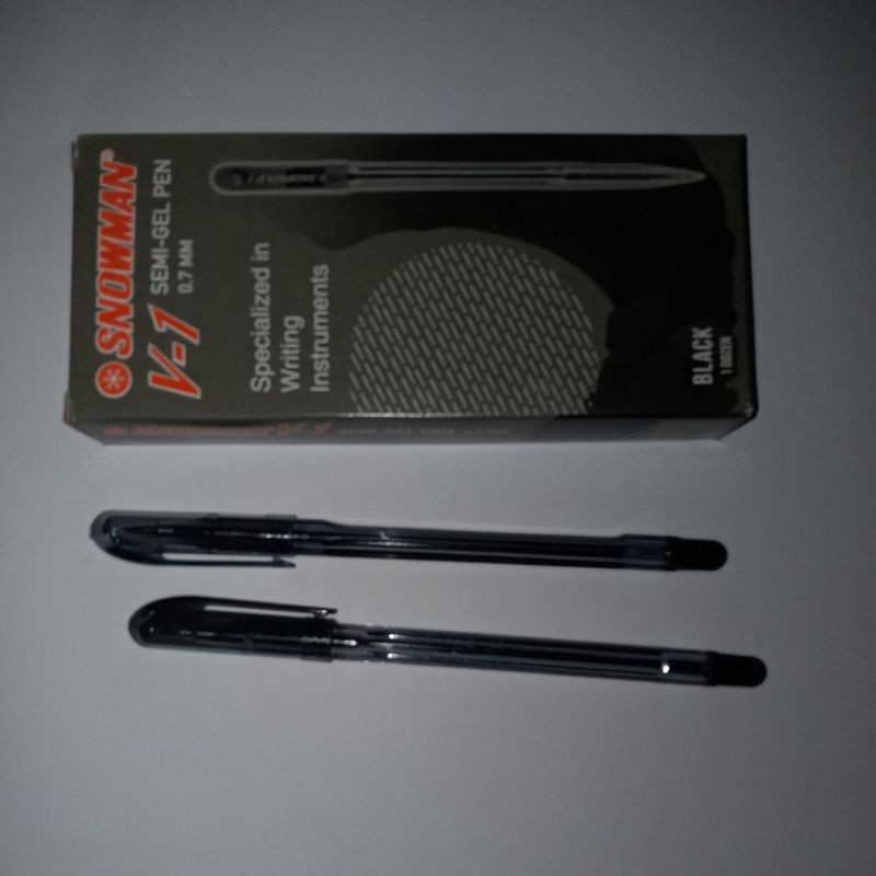 

Bolpen snowmam v1 hitam 1 pk (12 pcs)