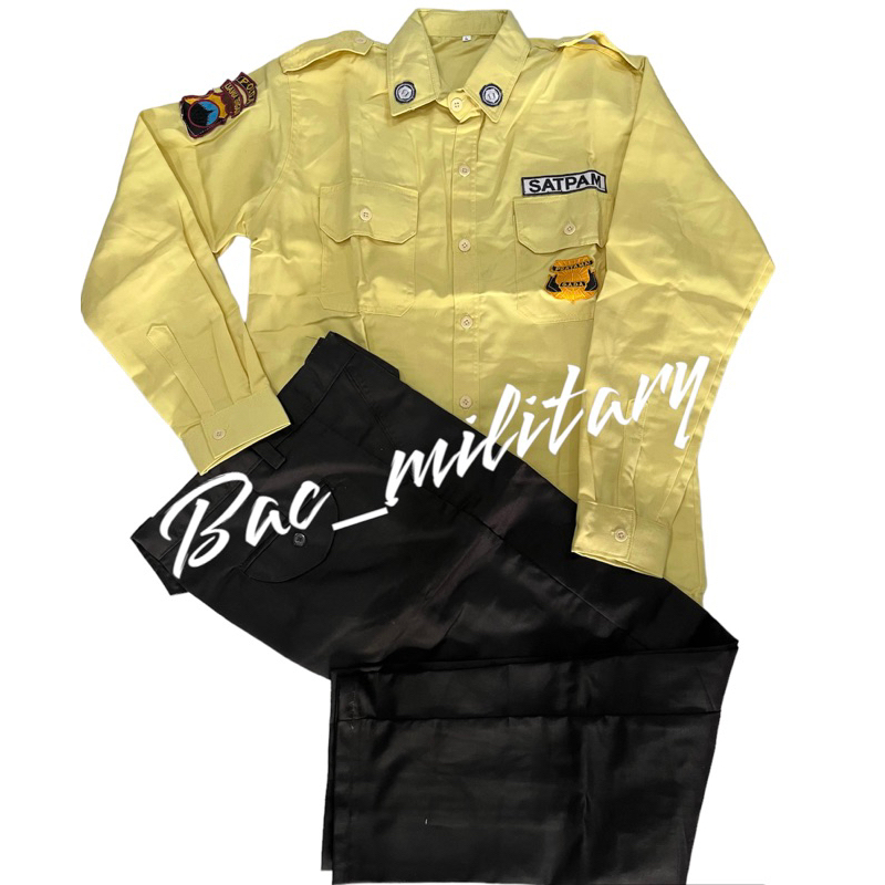 BAJU SERAGAM SATPAM TERBARU PDH LENGAN PANJANG