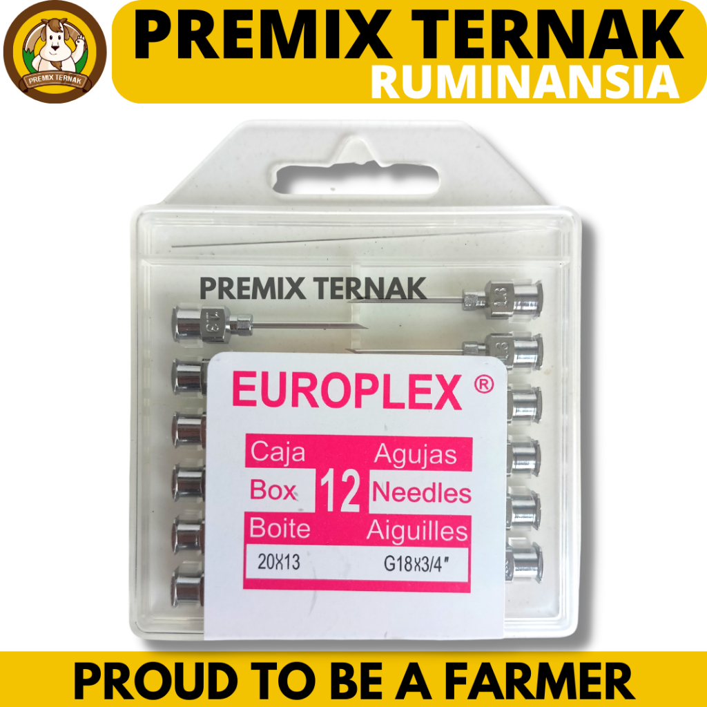 JARUM EUROPLEX 18G 1 PCS (1Jarum) / Needle syringe europlex